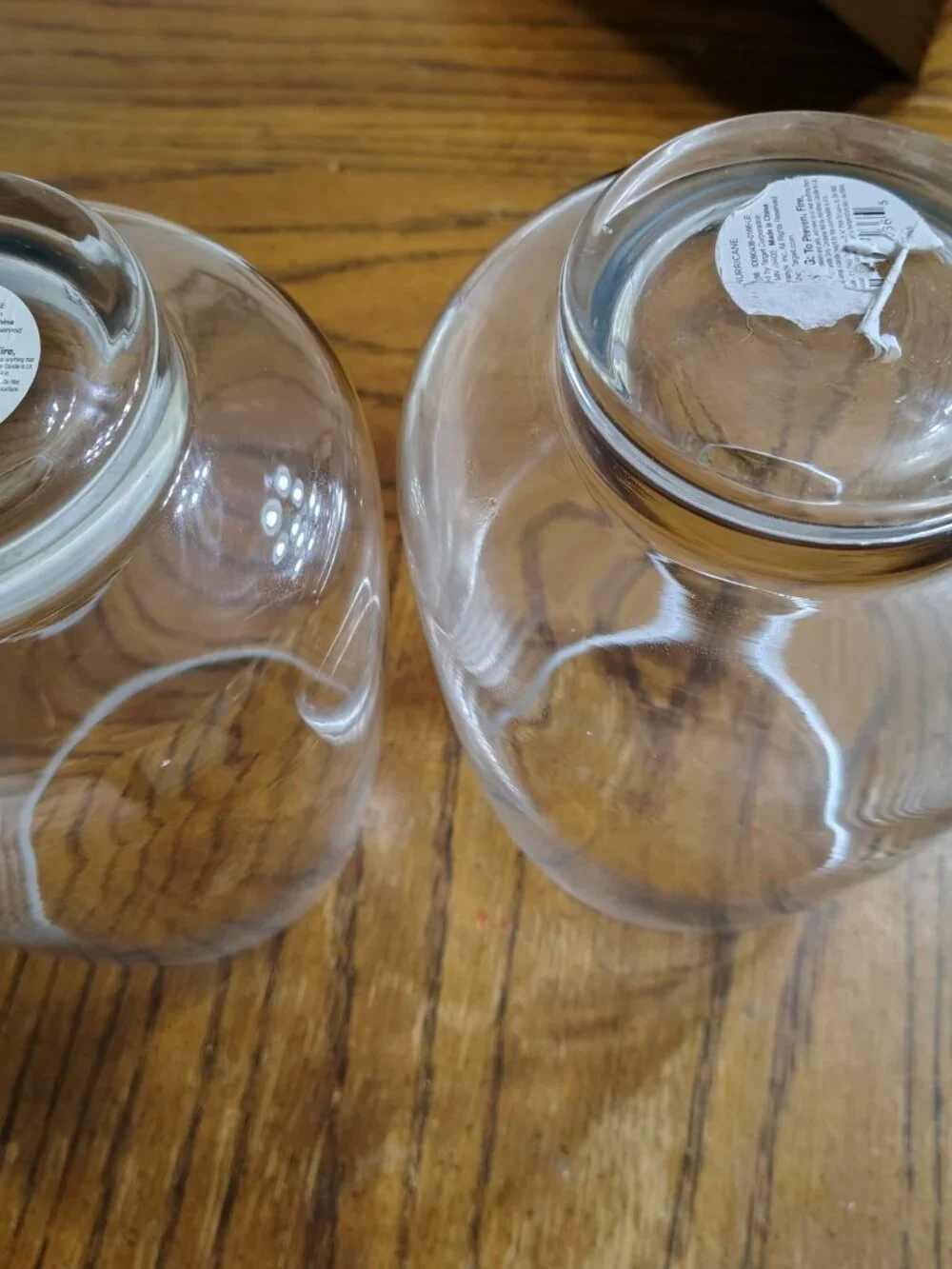 Two Hurricane Candle Holders